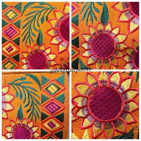 HANDMADE Mexican Embroidered Crossbody Bag - Picture 6 of 12